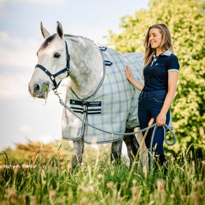 Horseware Horseware Newmarket Headcollar & Leadrope in Whitney Navy